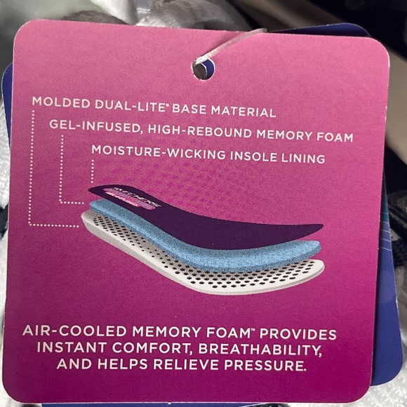 Women navy blue and white Skechers D’Lites with air-cooled memory foam size 8.5 - Picture 9 of 12